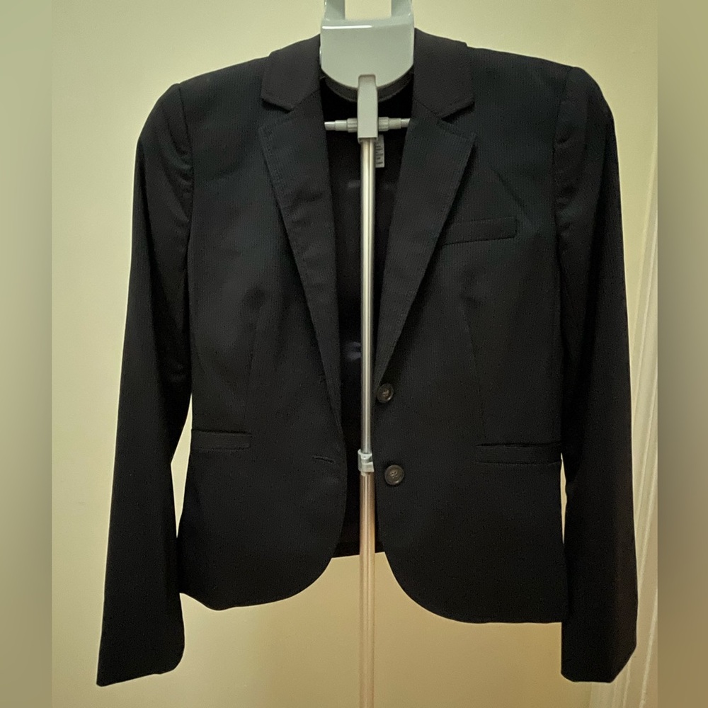 J. Crew Classic Navy Pinstripes Blazer